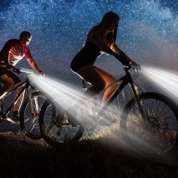 Super Bright LED Bike Light, 4 Lighting Modes, USB Rechargeable Bicycle Front Light, Waterproof Bike Light, Daytime Running Light, Off-Road Cycling Commuting