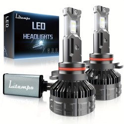 LITAMPO LED Headlight Bulb H4 H7 H11 9005 9006 120W 50000LM 6500K Car Replacement Upgraded Auto Light Bulb Can-Bus Error Free, High Low Beam, 800% Brighter