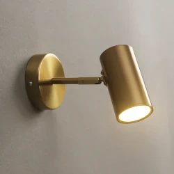 Golden Minimalist Study Small Wall Lamp