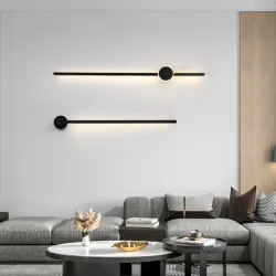 Grid-free Pole Gate Bedside Strip Wall Lamp