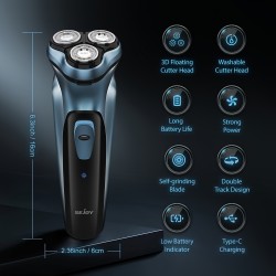 Sejoy Electric Razor For Men, Electric Face Shaver, Cordless Washable Rechargeable Shaving Machines, Fast Charging, Best Gifts For Men