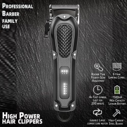 Electric Hair Clippers, Men's Hair Clippers, Home Haircutting Sets, Adjustable Hair Clippers, Cordless and Corded Hair Clippers, Rechargeable Beard Trimmer for Hair and Beard Trimming