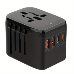 Universal International Power Travel Plug Adapter, 5 In 1