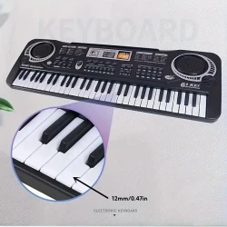 61-key Piano, Portable Electronic Keyboard, With Built-in Speaker And Microphone, Electric Digital Piano, Suitable For Beginners, Multi-function Musical Instrument