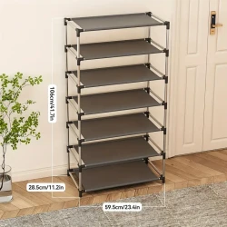 Versatile 7-Tier Shoe Rack - Easy Assembly, Durable Metal Organizer For Living Room, Bedroom & Hallway Storage Shoe Storage Organizer Shoe Rack Organizer