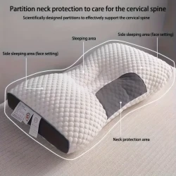 2pcs Soft Adjustable Ergonomic Orthopedic Contour Support Pillow