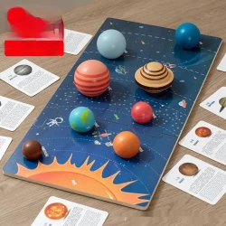 Children's Solar System Eight Planets Cognitive 3D Three-dimensional Puzzle Toy