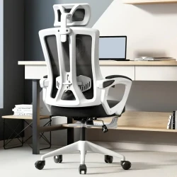 Ergonomic Office Chair With Headrest - Comfortable Computer Desk Chair