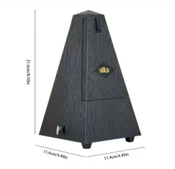 Precision Mechanical Metronome - Accurate Sound for Piano, Drum, Violin & Guitar - Durable & Versatile Practice Tool for Musicians of All Skill Levels - SOLO