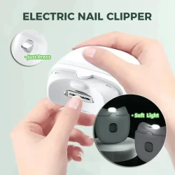 Rechargeable Mini Nail Clippers For Children Adults Automatic Nail Trimmer Manicure Polishing With Light