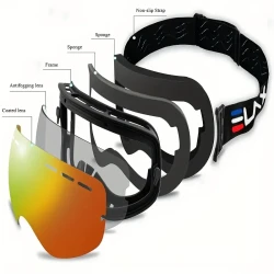 Anti-Fog Skiing Goggles - Snowboard Glasses For Men And Women