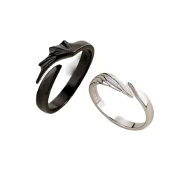 Angels & Demons Couple Rings - Matching His and Hers Symbolic Rings