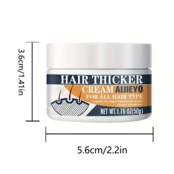 Hair Thicker Cream - Biotin & Vitamin-Enriched Hair Cream for Thicker, Longer, Fuller, Healthier Hair