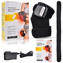 Electric Infrared Heating Knee Massager Wrap Elbow Joint Support Vibration Therapy Physiotherapy Machine Pain Relief Massageador