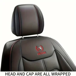 Luxury Premium PU Leather Front Seat Cover - Durable & Comfortable Universal Fit for Cars, SUVs, Vans & Trucks