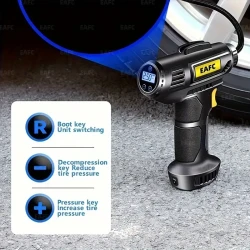 Portable Air Compressor: 150PSI Cordless Car Tire Inflator Pump