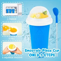 Homemade Smoothie & Ice Cream Squeeze Cup - Portable Frozen Magic Cup