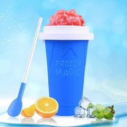 Homemade Smoothie & Ice Cream Squeeze Cup - Portable Frozen Magic Cup