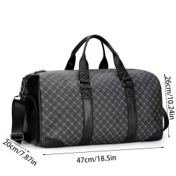 Stylish Mens Crossbody Travel Bag - Durable PU Leather