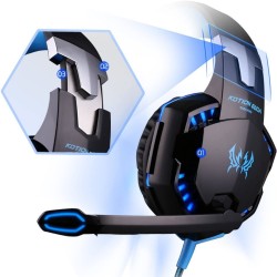 G2000 Gaming Headset – Immersive Audio, Noise Cancelling Mic, LED Lights, Soft Memory Earmuffs