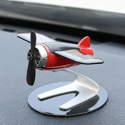 Solar-Powered Aircraft Car Decoration - Creative Interior Accessory & Gift for Car Enthusiasts