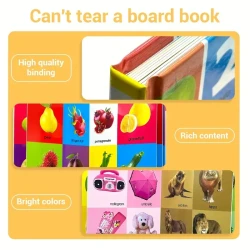 Set Of 4 English Children's Learning Encyclopedia Board Books